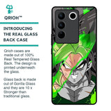 Anime Green Splash Glass Case for Vivo V27 Pro 5G