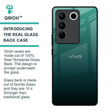 Palm Green Glass Case For Vivo V27 Pro 5G