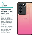 Pastel Pink Gradient Glass Case For Vivo V27 Pro 5G