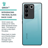 Arctic Blue Glass Case For Vivo V27 Pro 5G