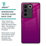 Magenta Gradient Glass Case For Vivo V27 Pro 5G