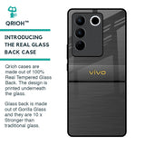 Grey Metallic Glass Case For Vivo V27 Pro 5G