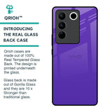 Amethyst Purple Glass Case for Vivo V27 Pro 5G