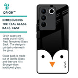 Cute Penguin Glass Case for Vivo V27 Pro 5G