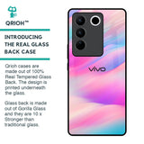 Colorful Waves Glass case for Vivo V27 Pro 5G