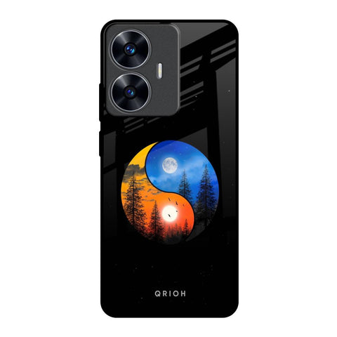 Yin Yang Balance Realme C55 Glass Back Cover Online