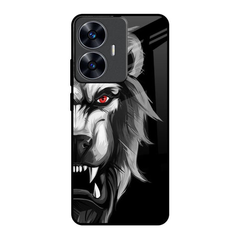 Wild Lion Realme C55 Glass Back Cover Online