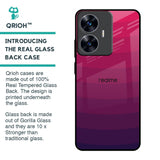 Wavy Pink Pattern Glass Case for Realme C55