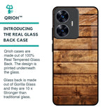 Wooden Planks Glass Case for Realme C55