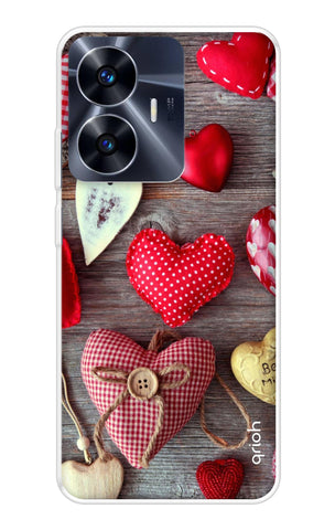 Valentine Hearts Realme C55 Back Cover