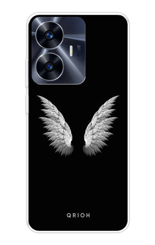 White Angel Wings Realme C55 Back Cover