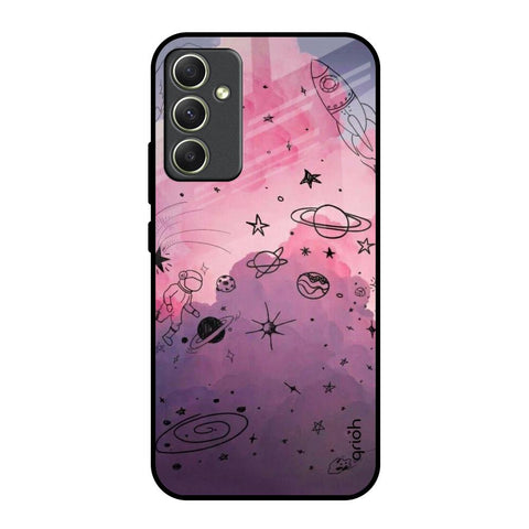 Space Doodles Samsung Galaxy A34 5G Glass Back Cover Online