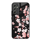 Black Cherry Blossom Samsung Galaxy A34 5G Glass Back Cover Online