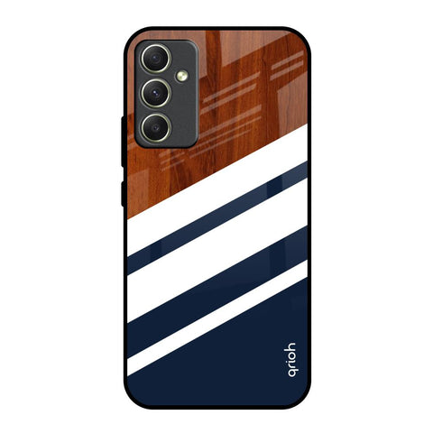 Bold Stripes Samsung Galaxy A34 5G Glass Back Cover Online