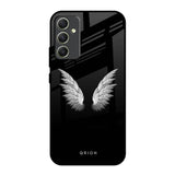 White Angel Wings Samsung Galaxy A34 5G Glass Back Cover Online