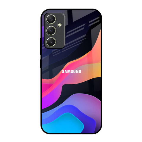 Colorful Fluid Samsung Galaxy A34 5G Glass Back Cover Online