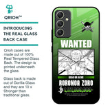 Zoro Wanted Glass Case for Samsung Galaxy A34 5G