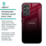 Wine Red Glass Case For Samsung Galaxy A34 5G