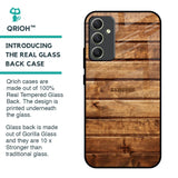 Wooden Planks Glass Case for Samsung Galaxy A34 5G