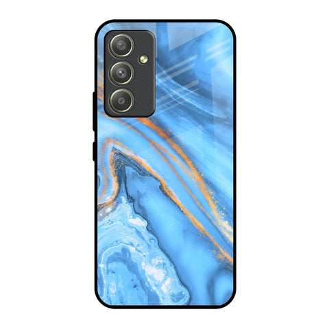 Vibrant Blue Marble Samsung Galaxy A54 5G Glass Back Cover Online