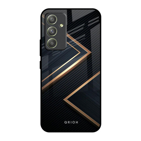 Sleek Golden & Navy Samsung Galaxy A54 5G Glass Back Cover Online