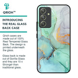 Green Marble Glass Case for Samsung Galaxy A54 5G