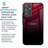 Wine Red Glass Case For Samsung Galaxy A54 5G