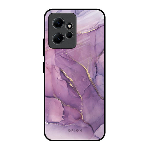 Purple Gold Marble Redmi Note 12 Glass Back Cover Online