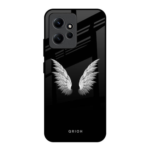 White Angel Wings Redmi Note 12 Glass Back Cover Online