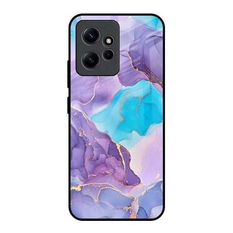 Alcohol ink Marble Redmi Note 12 Glass Back Cover Online