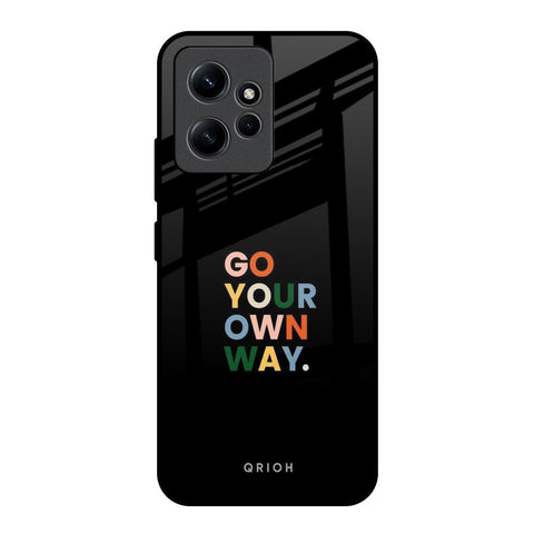 Go Your Own Way Redmi Note 12 Glass Back Cover Online