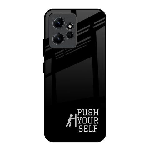 Push Your Self Redmi Note 12 Glass Back Cover Online
