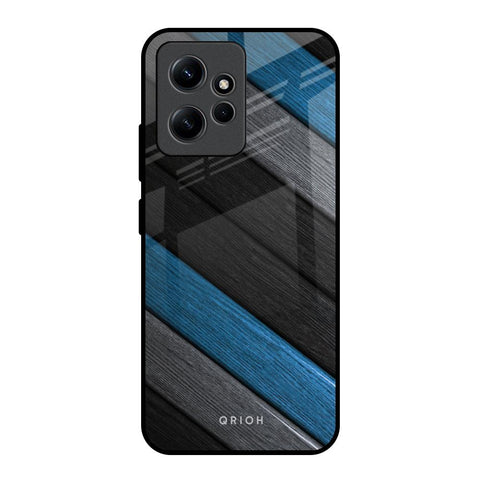 Multicolor Wooden Effect Redmi Note 12 Glass Back Cover Online