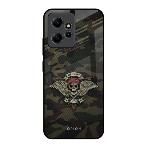 Army Warrior Redmi Note 12 Glass Back Cover Online