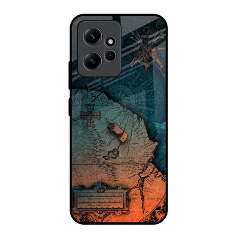 Geographical Map Redmi Note 12 Glass Back Cover Online