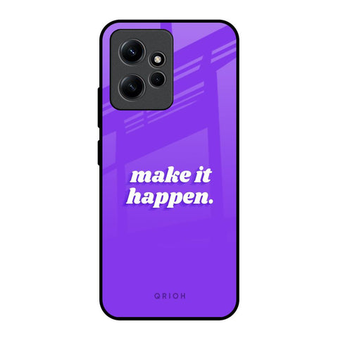 Make it Happen Redmi Note 12 Glass Back Cover Online