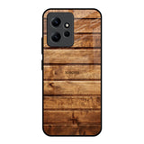 Wooden Planks Redmi Note 12 Glass Back Cover Online