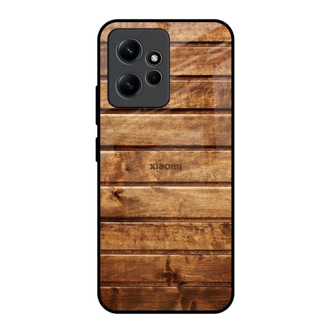 Wooden Planks Redmi Note 12 Glass Back Cover Online