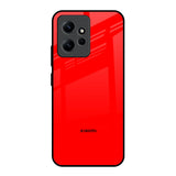 Blood Red Redmi Note 12 Glass Back Cover Online
