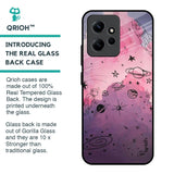 Space Doodles Glass Case for Redmi Note 12