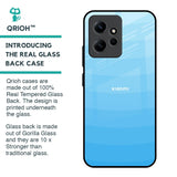 Wavy Blue Pattern Glass Case for Redmi Note 12