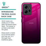 Purple Ombre Pattern Glass Case for Redmi Note 12