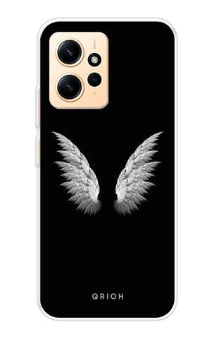 White Angel Wings Redmi Note 12 Back Cover
