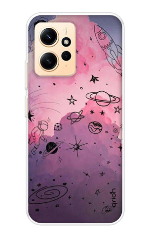 Space Doodles Art Redmi Note 12 Back Cover