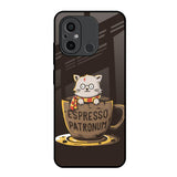 Tea With Kitty Redmi 12C Glass Back Cover Online