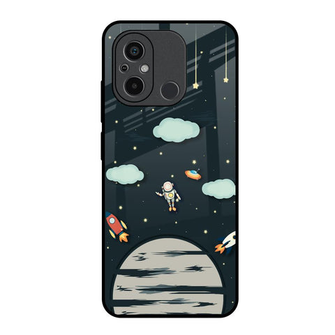 Astronaut Dream Redmi 12C Glass Back Cover Online