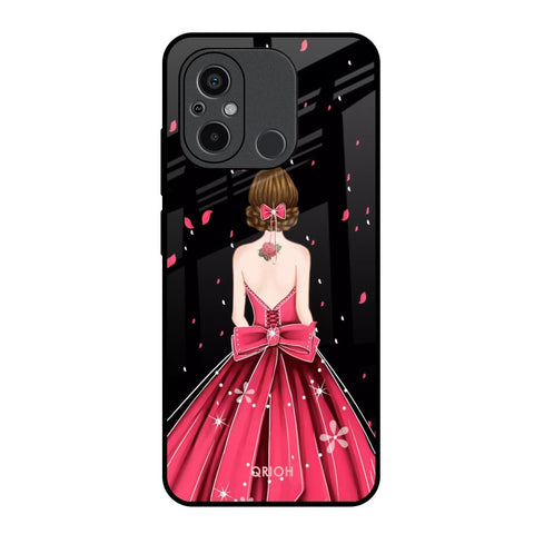 Fashion Princess Redmi 12C Glass Back Cover Online