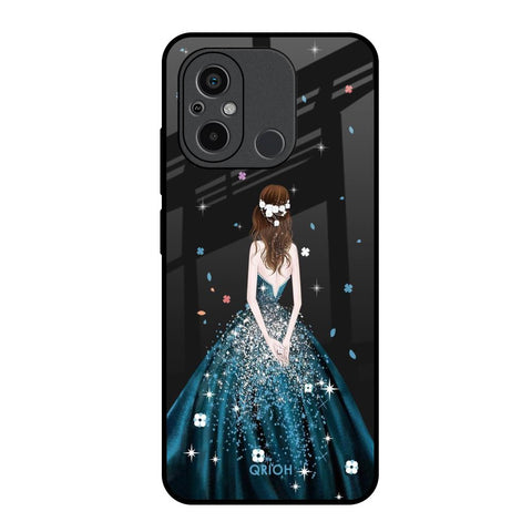 Queen Of Fashion Redmi 12C Glass Back Cover Online