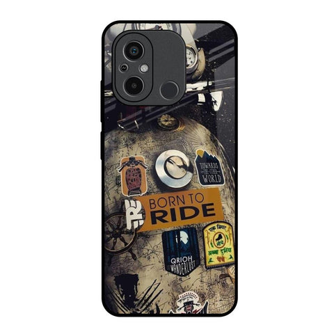 Ride Mode On Redmi 12C Glass Back Cover Online