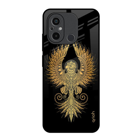 Mythical Phoenix Art Redmi 12C Glass Back Cover Online